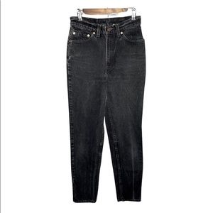 Vintage Levi’s Super High Rise Slim Fit Tapered Leg Black Jeans Size 9